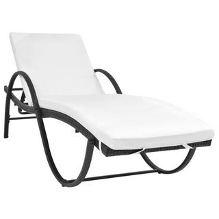 VidaXL Chaise longue rotin synthétique  