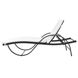 VidaXL Chaise longue rotin synthétique  