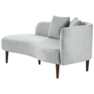 Beliani Chaiselongue aus Samtstoff Glamourös CHAUMONT  