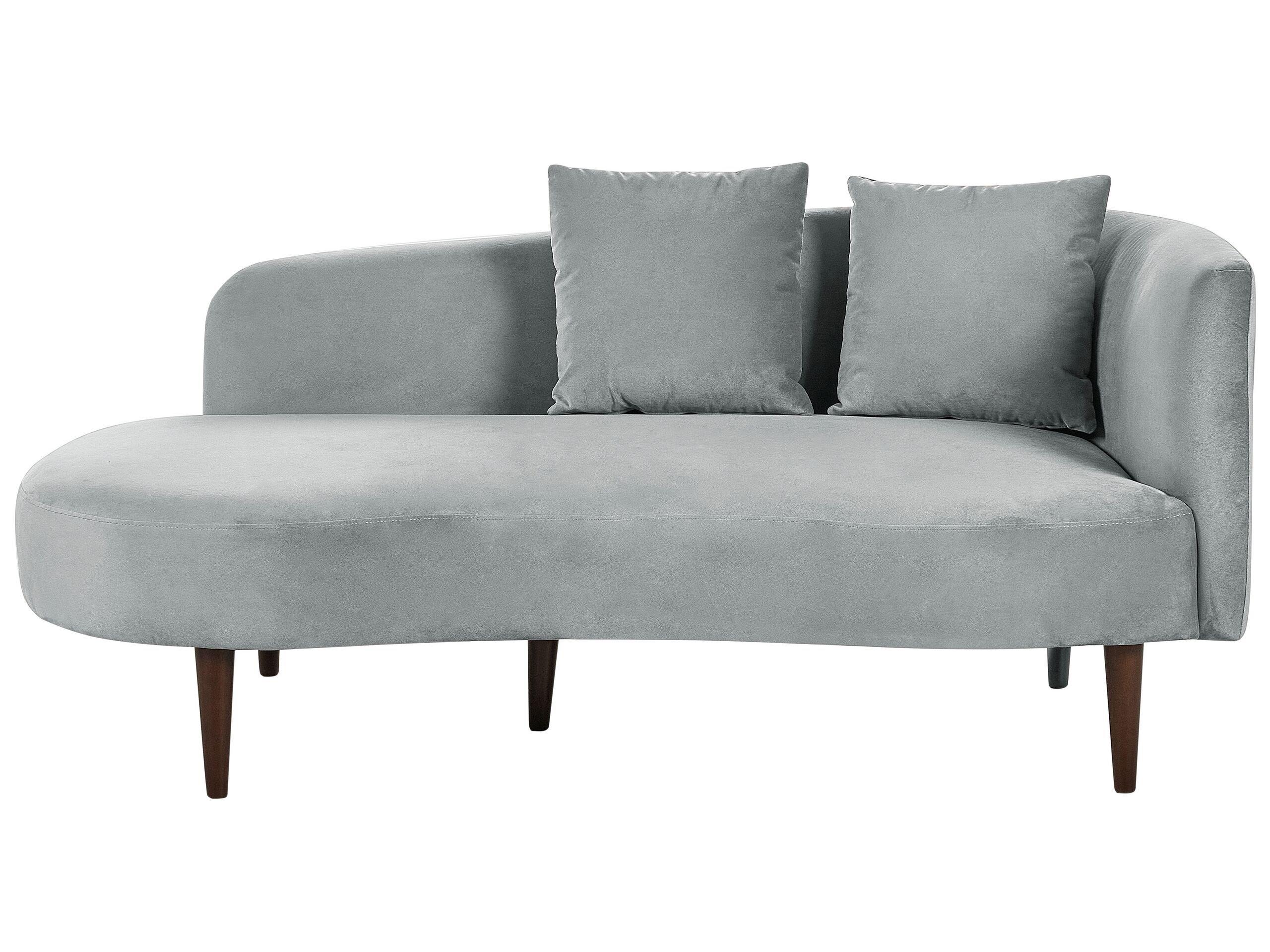 Beliani Chaiselongue aus Samtstoff Glamourös CHAUMONT  