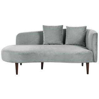 Beliani Chaiselongue aus Samtstoff Glamourös CHAUMONT  