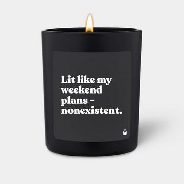 Duftkerze Flowery Lit like my weekend plans - nonexistent.