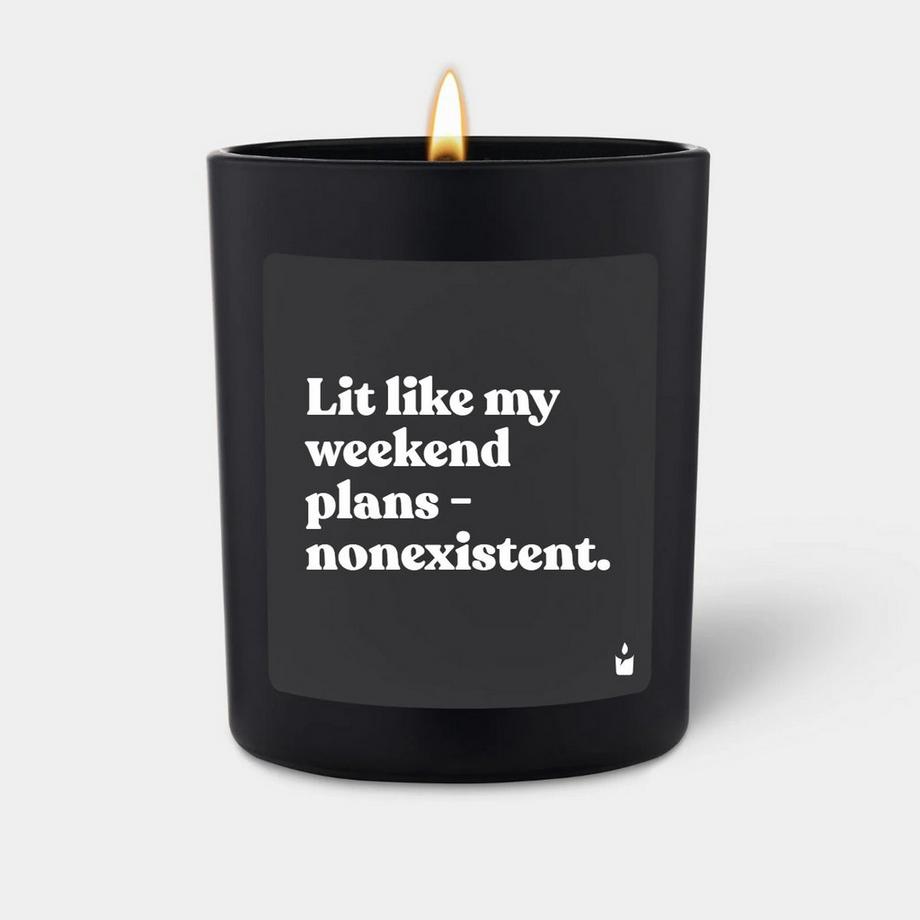 CandleHand Duftkerze Flowery Lit like my weekend plans - nonexistent.  