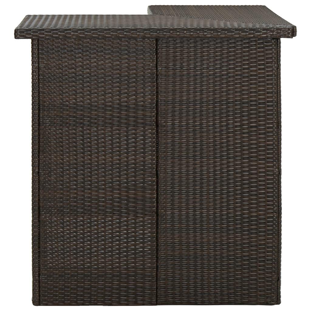 VidaXL Stehtisch poly-rattan  