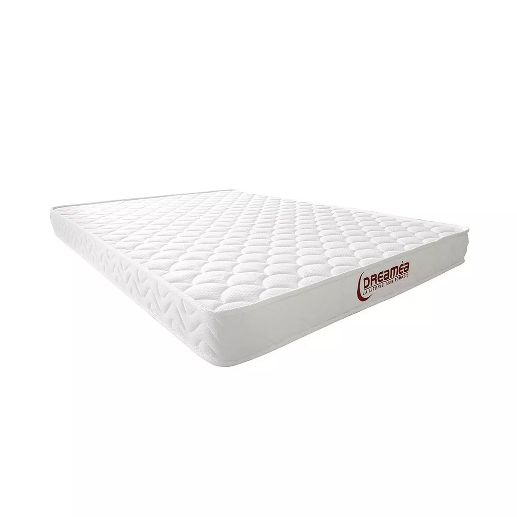 Vente-unique - Matelas mémoire de forme PELOPS de DREAMEA épaisseur, 140X190CM, Blanc