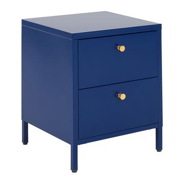 Comodino 2 cassetti en Acciaio Moderno KYLEA