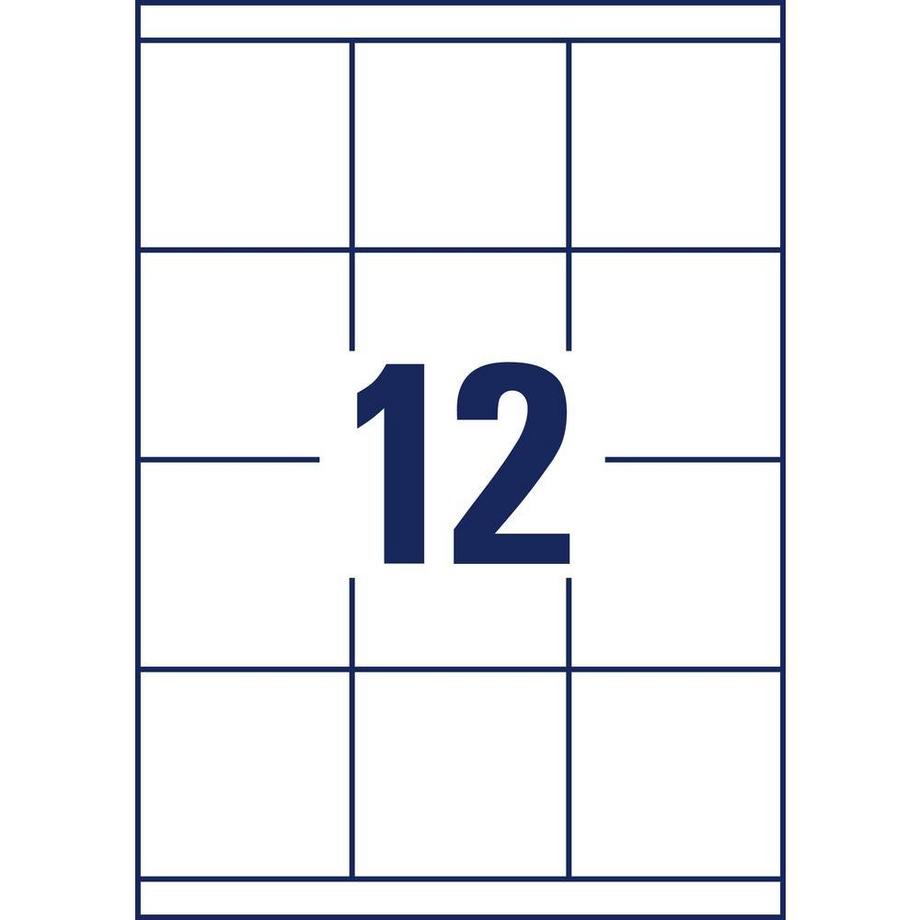 Avery-Zweckform AVERY ZWECKFORM Etiketten 70×67,7mm 1200 Stk.  