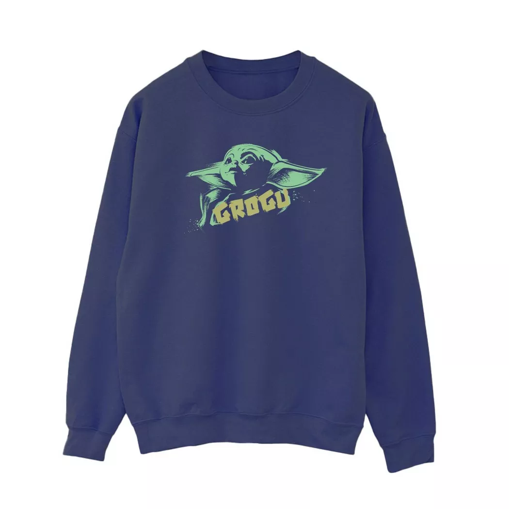 STAR WARS - The Mandalorian The Child Sweatshirt, per donna, Navy, Größe S