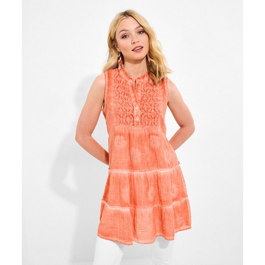 Joe Browns Tunique Sans Manche Broderies et Fleurs  