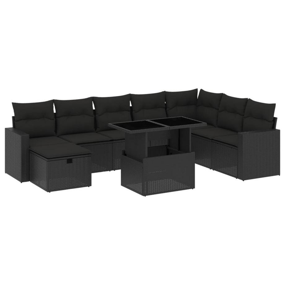 Ensemble de canapés de jardin rotin synthétique
