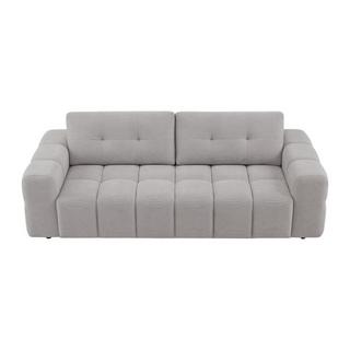 Vente-unique Sofa 3-Sitzer - Strukturstoff - Hellgrau - SOPELANA  