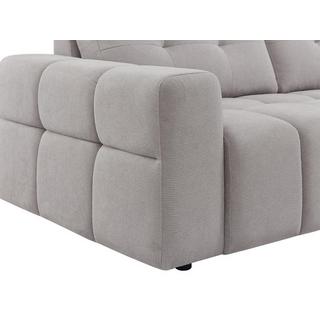 Vente-unique Sofa 3-Sitzer - Strukturstoff - Hellgrau - SOPELANA  