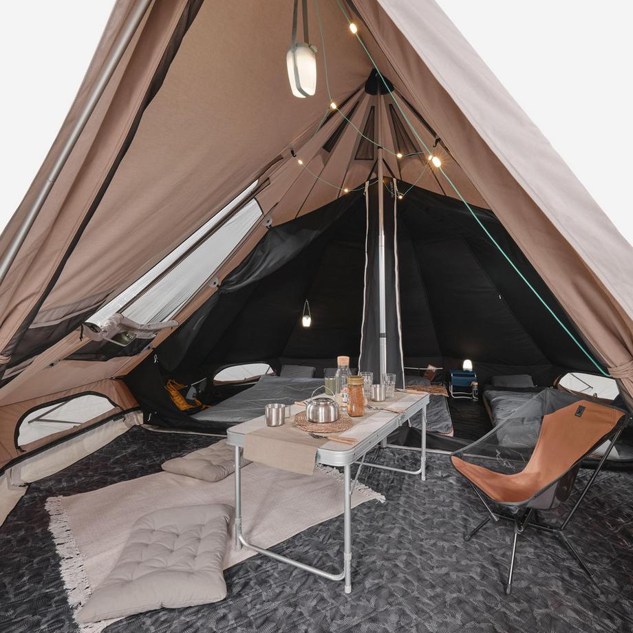 QUECHUA  Tenda Tipi 5 persone 2 cabine polycotton 