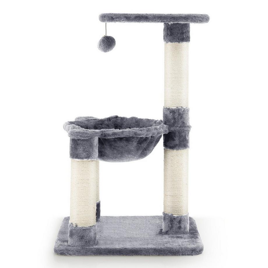 Arbre à chat avec hamac et poteaux en sisal