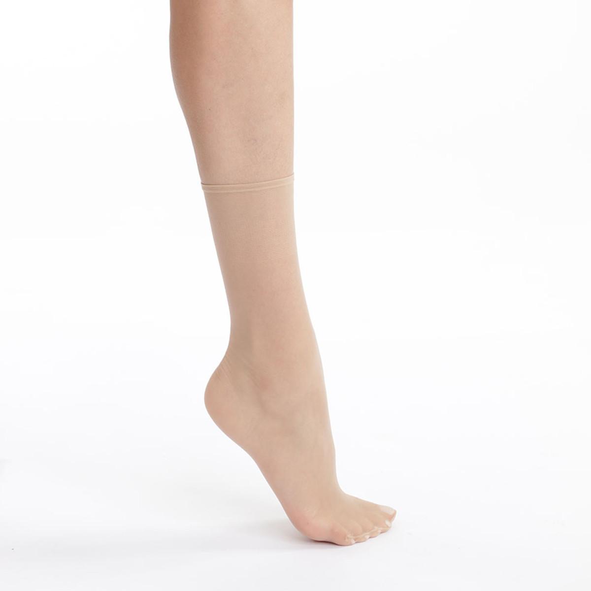 DIM Sublim Voile Nude Brillant Sable Socken  