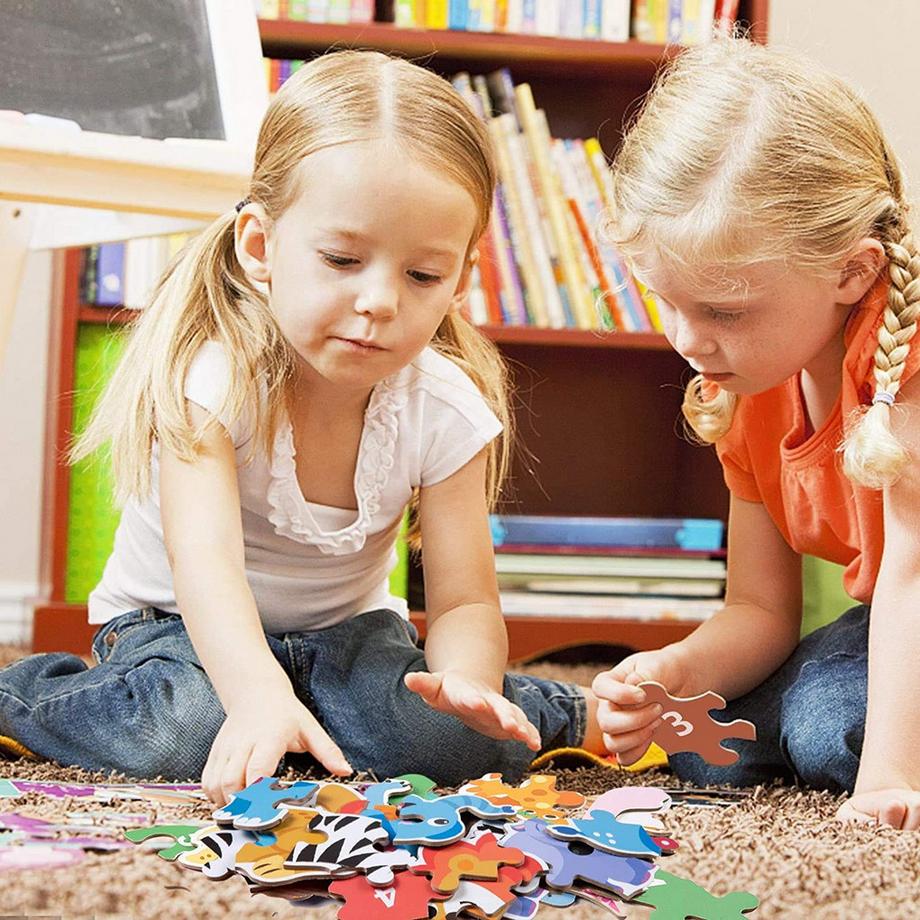 Activity-board  Kinderpuzzle, 6-teiliges Holzpuzzle, Formenpuzzle Frühes Lernspielzeug 