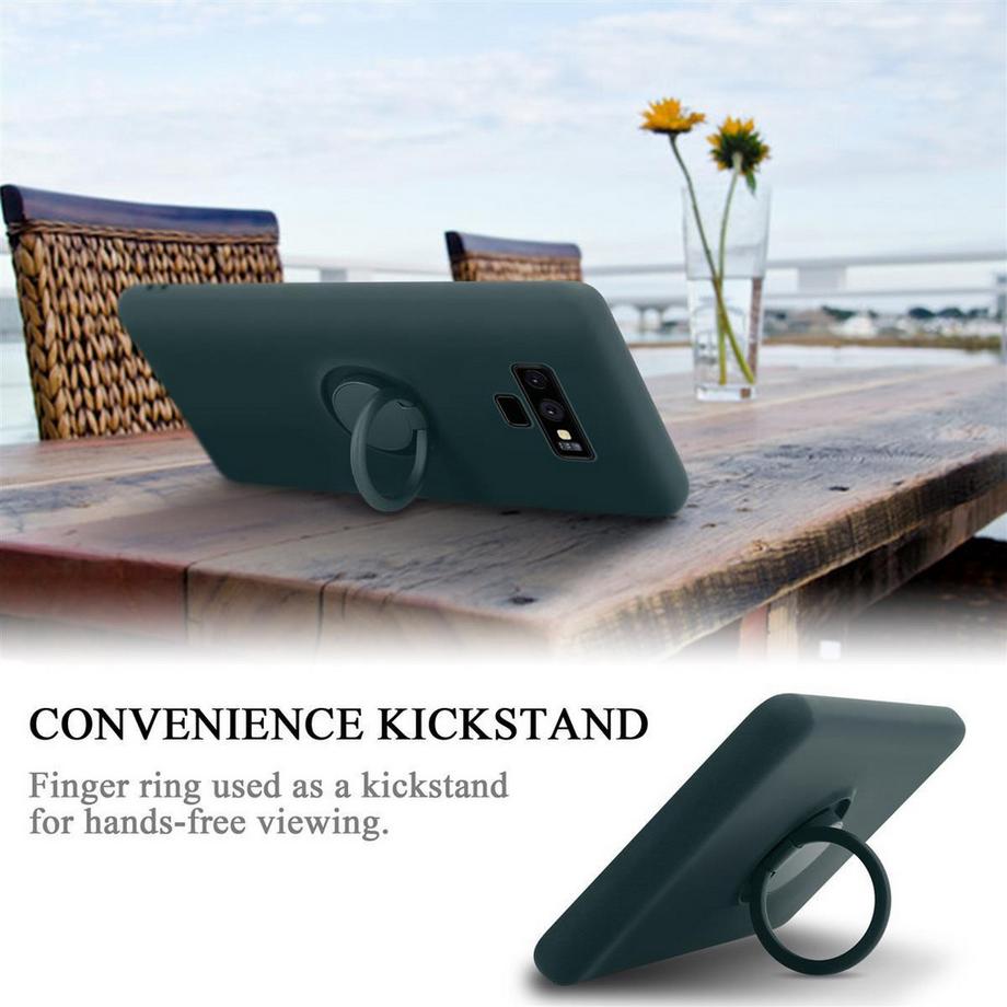 Cadorabo  Hülle für Samsung Galaxy NOTE 9 TPU Silikon mit Ring Liquid 