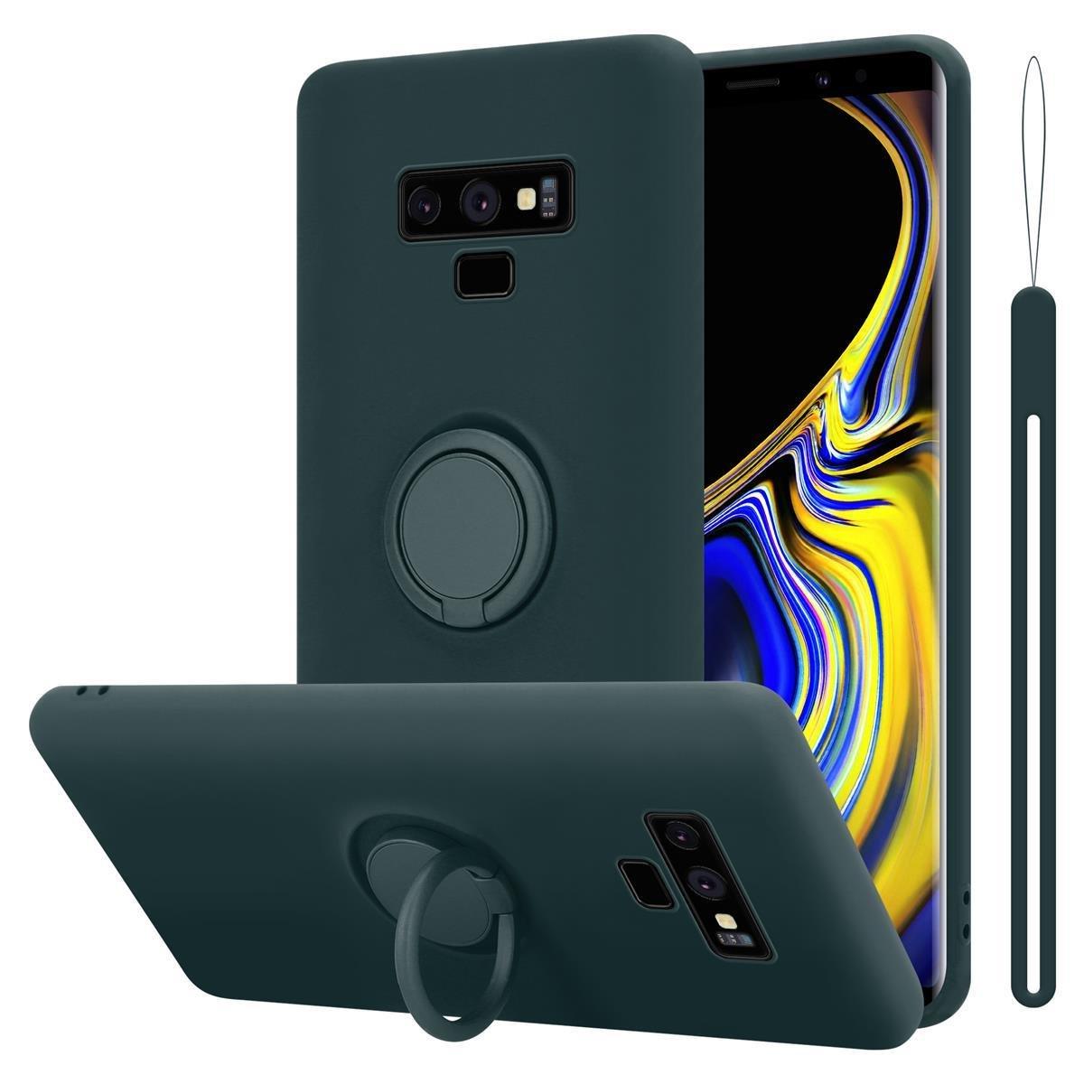 Cadorabo  Hülle für Samsung Galaxy NOTE 9 TPU Silikon mit Ring Liquid 