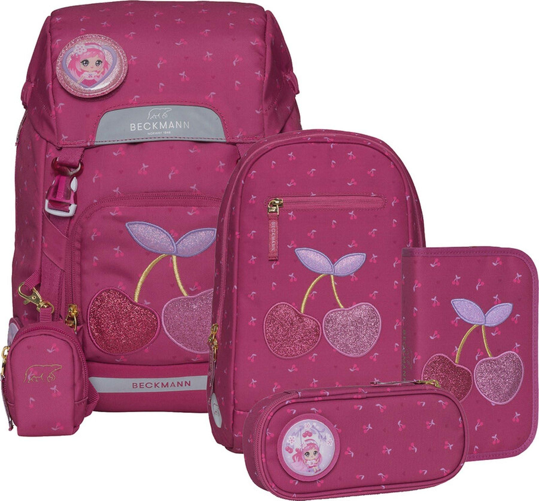 Beckmann  Schulrucksack Classic  6-teiliges Set Cherry 