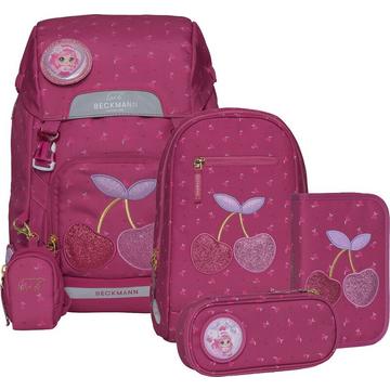 Schulrucksack Classic  6-teiliges Set Cherry