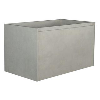 Vente-unique Mobile sotto lavabo sospeso 80 cm Grigio calcestruzzo - SOSTHENE  