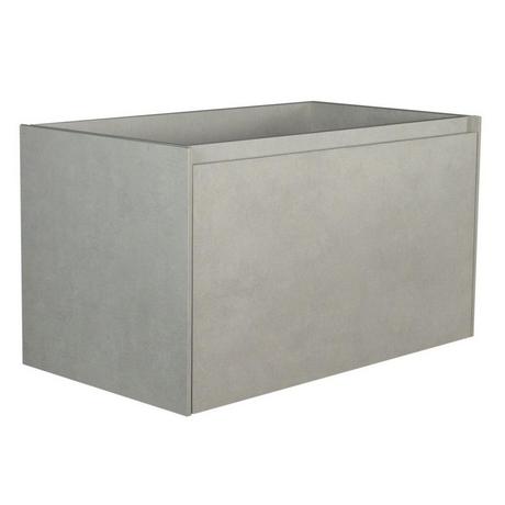 Vente-unique Mobile sotto lavabo sospeso 80 cm Grigio calcestruzzo - SOSTHENE  