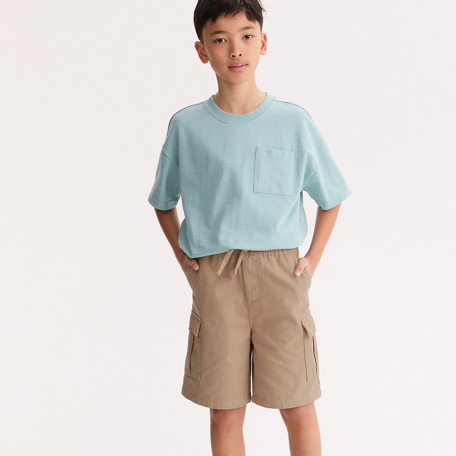 La Redoute Collections  T-Shirt mit Rundhalsausschnitt und Brusttasche 