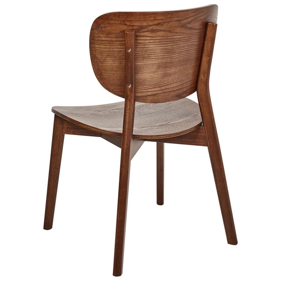 Beliani Lot de 2 chaises de salle à manger en Bois d'hévéa Minimaliste OVERLY  