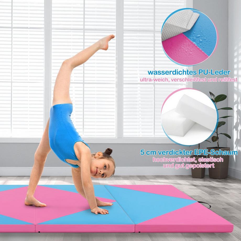 Northix  Tappetino da ginnastica pieghevole, portatile 