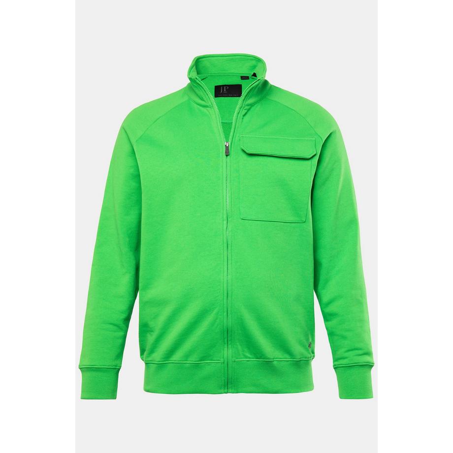 JP1880 Giacca in Felpa Texture a Nido d'Ape Collo Alto  