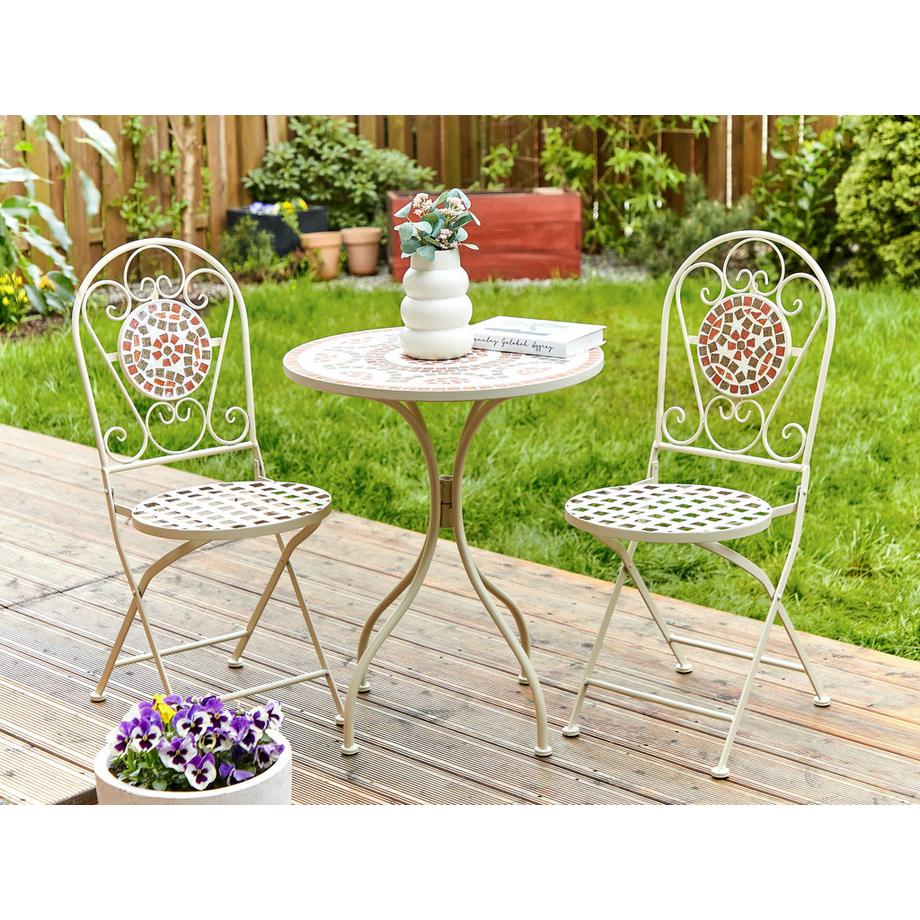 Beliani Bistro Set aus Eisen Retro SPELLO  