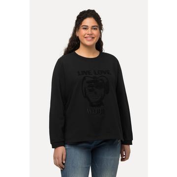 Sweat-shirt à col rond et manches longues, coupe Classic et motif chien