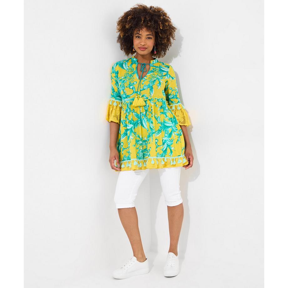 Joe Browns Abito Tunica Boho con Pizzo  