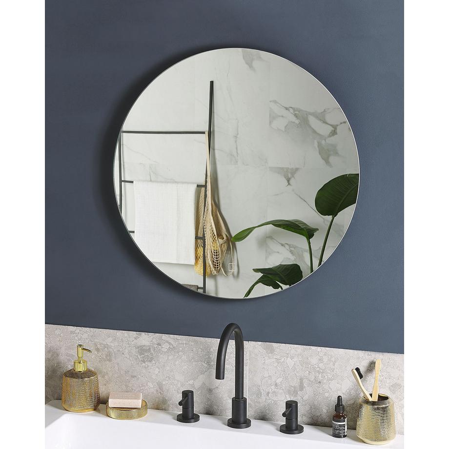 Beliani Specchio da bagno con luce LED en Vetro Minimalista CALLAC  