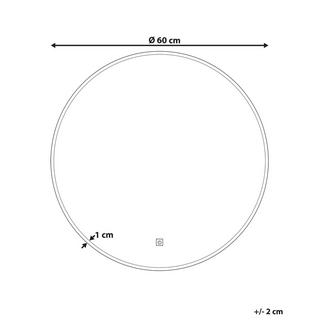 Beliani Wandspiegel aus Glas Modern CALLAC  