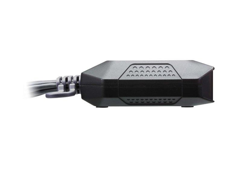 ATEN  ATEN 2-Port USB 4K HDMI Kabel KVM Switch mit Remote-Port-Wähler 