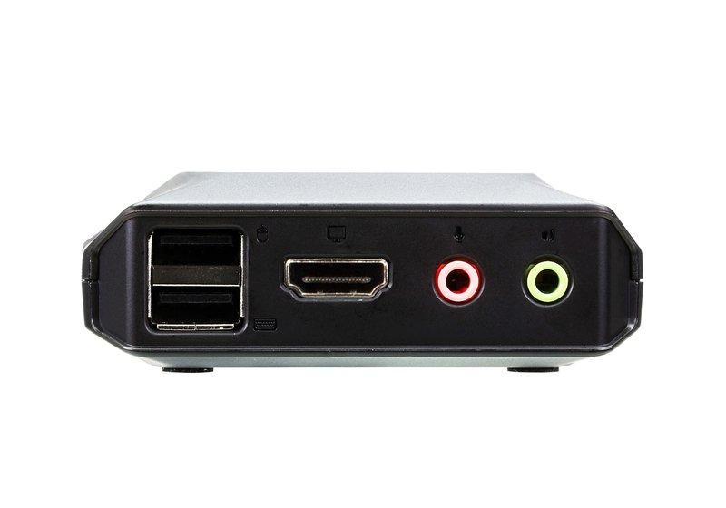 ATEN  ATEN 2-Port USB 4K HDMI Kabel KVM Switch mit Remote-Port-Wähler 