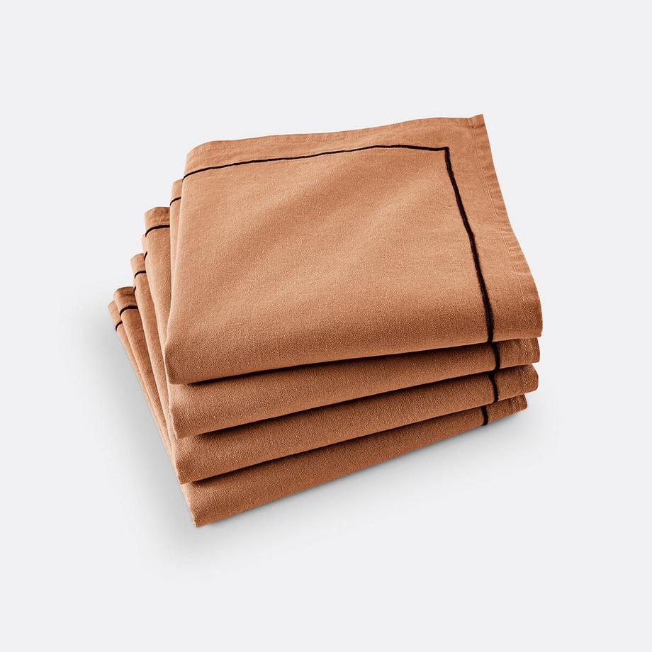 La Redoute Intérieurs Servietten Bourdon aus vorgewaschenem Halbleinen  