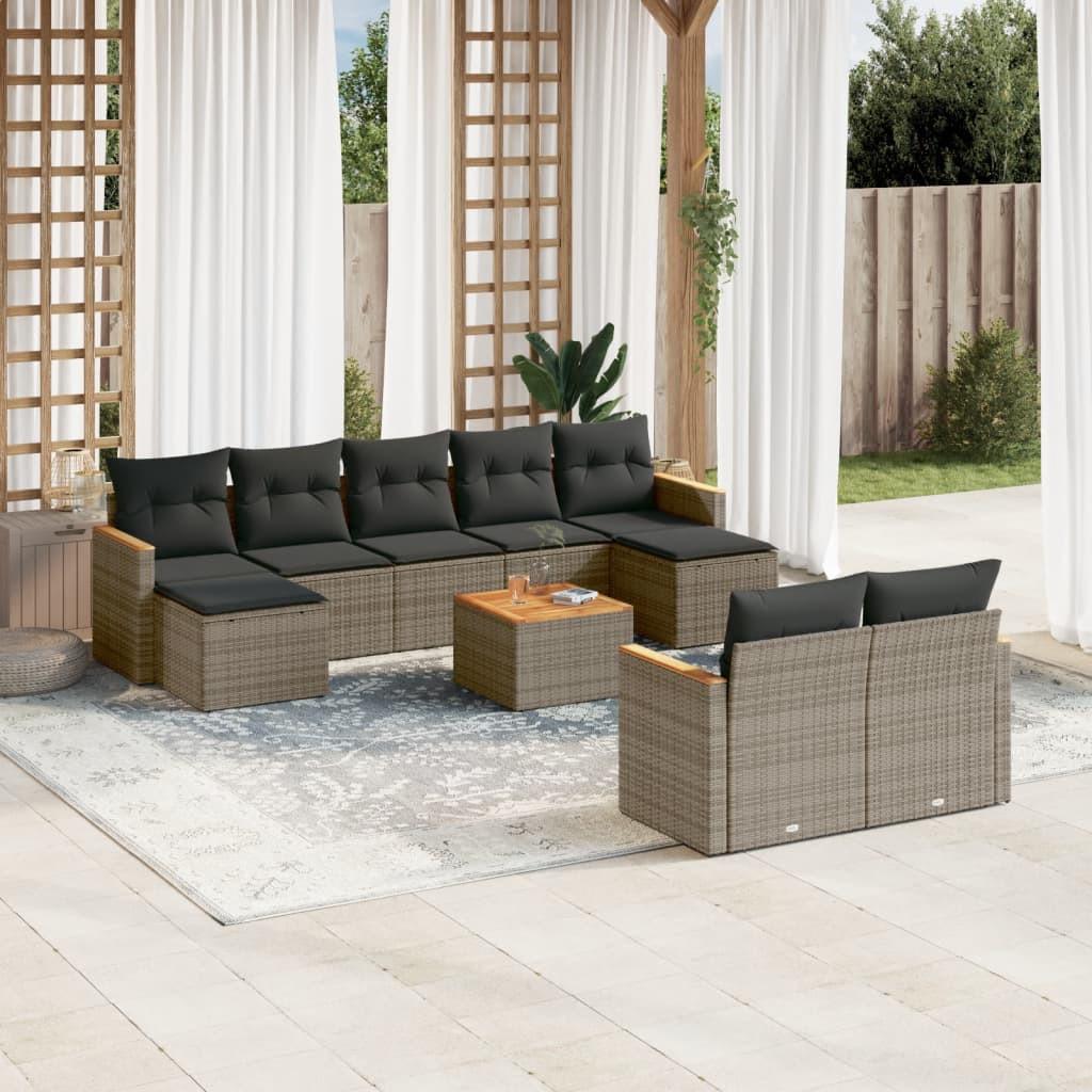 VidaXL Garten sofagarnitur poly-rattan  