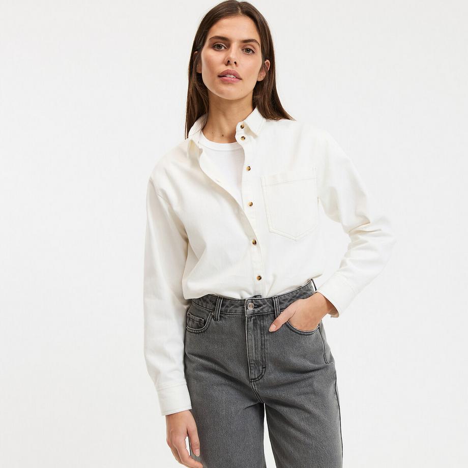 Hemd aus reinem Baumwoll-Denim