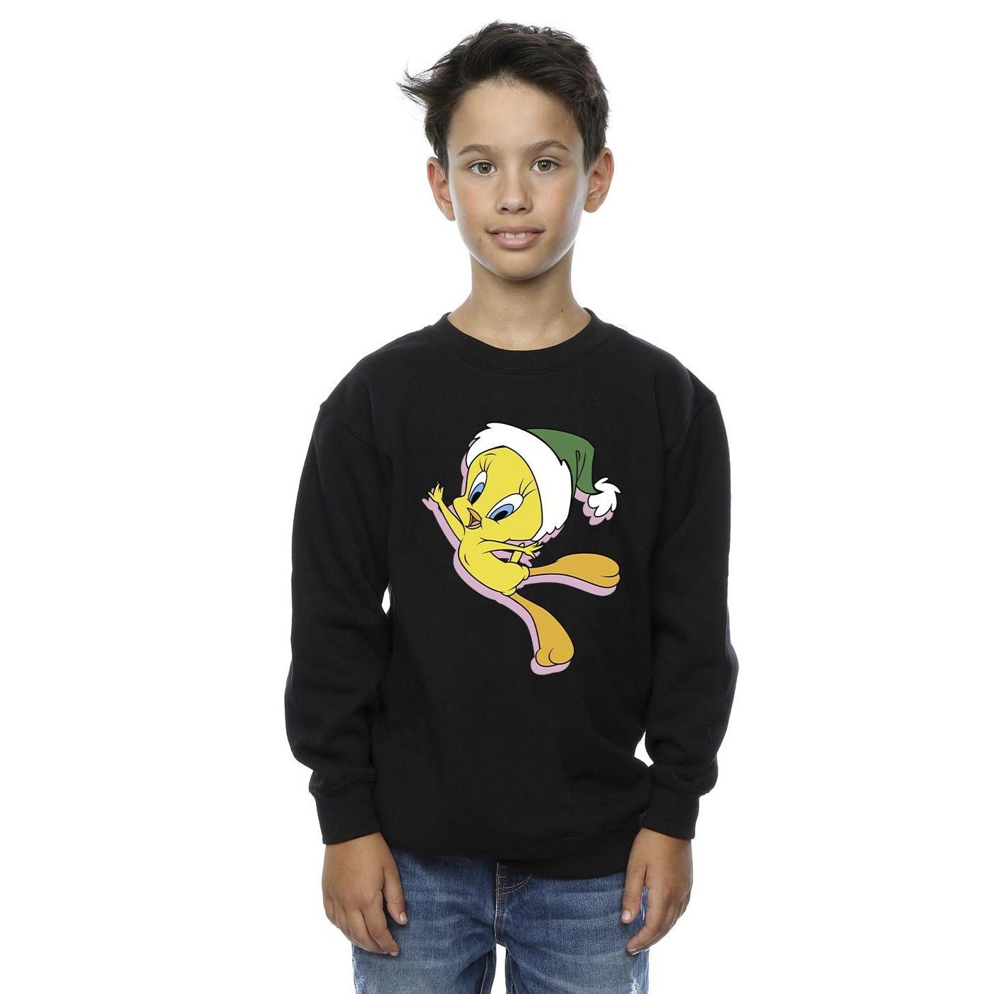 LOONEY TUNES  Tweety Christmas Hat Sweatshirt 