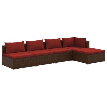 Garten-lounge-set poly-rattan