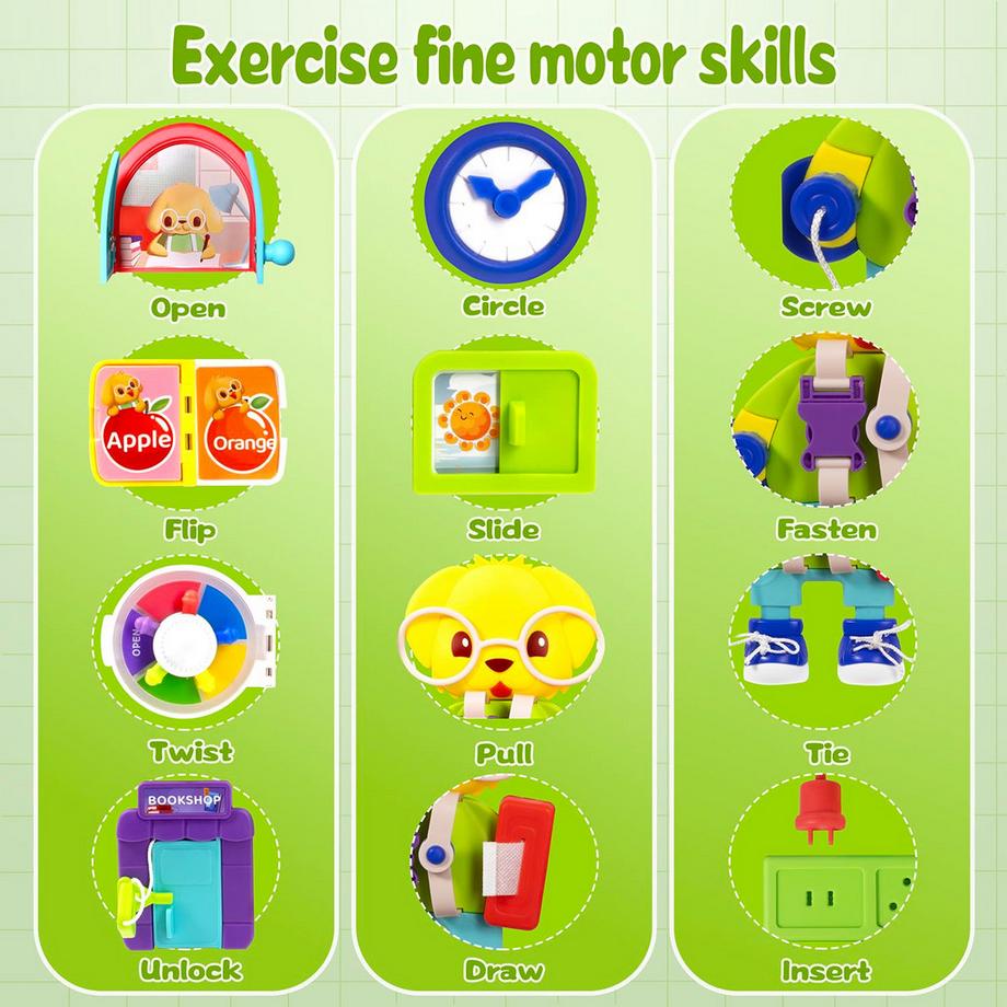 Activity-board  Busy Board Spielzeug Kleinkinder Musik/Licht/Farbe/taktile sensorische Aktivität Board pädagogisches Spielzeug und motorische Fähigkeiten Spielzeug 