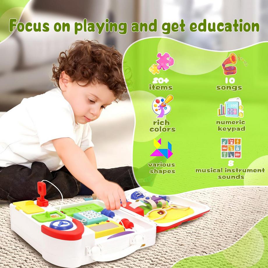 Activity-board  Busy Board Spielzeug Kleinkinder Musik/Licht/Farbe/taktile sensorische Aktivität Board pädagogisches Spielzeug und motorische Fähigkeiten Spielzeug 