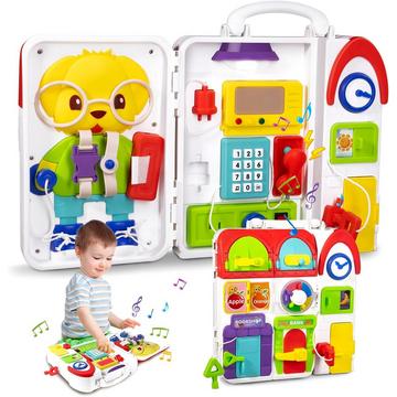 Busy Board Spielzeug Kleinkinder Musik/Licht/Farbe/taktile sensorische Aktivität Board pädagogisches Spielzeug und motorische Fähigkeiten Spielzeug