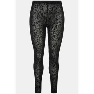 Ulla Popken  Strumpf-Leggings, Mesh, Leomuster 