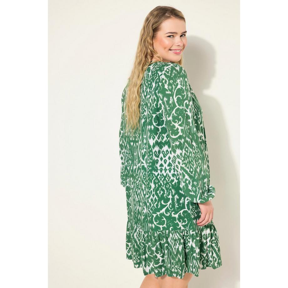 Studio Untold Robe Courte Imprimé Graphique Manches Ballon  