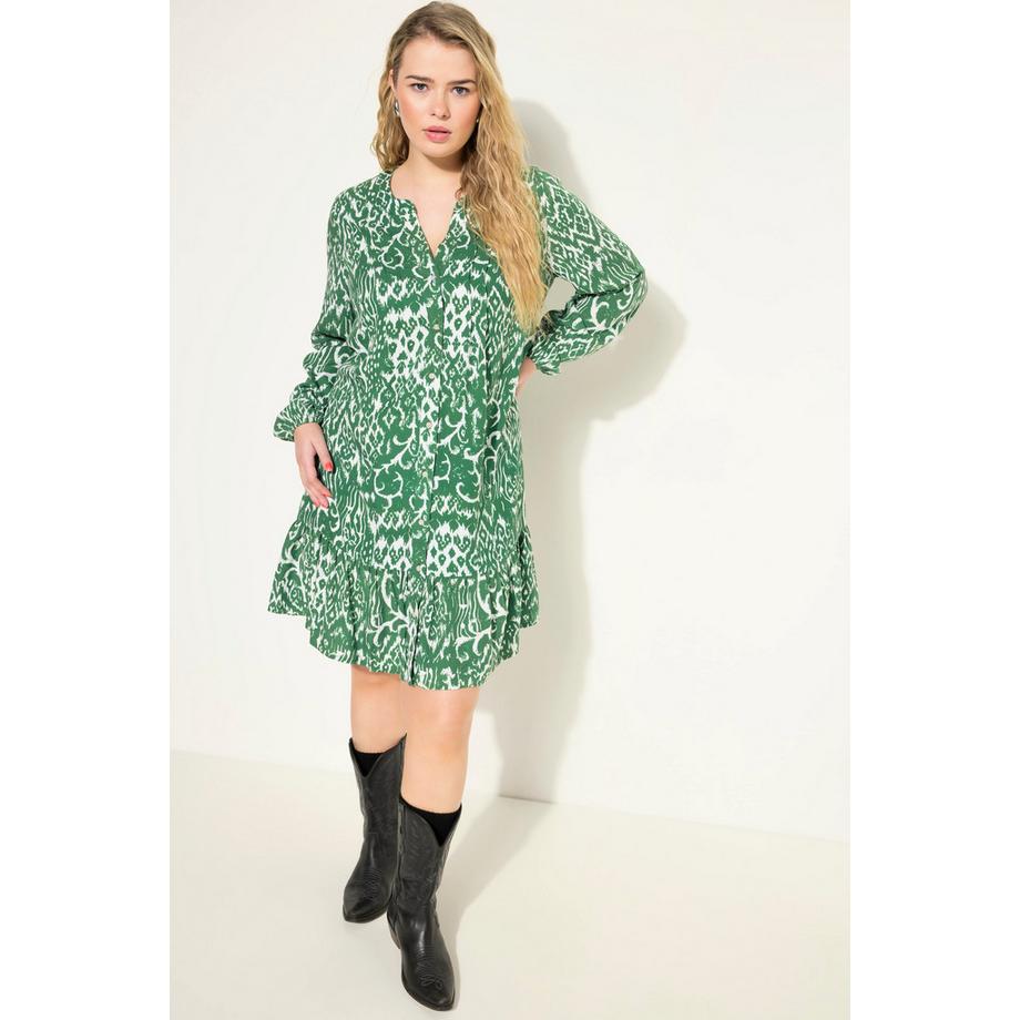 Studio Untold Robe Courte Imprimé Graphique Manches Ballon  