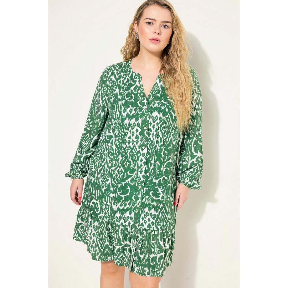 Studio Untold Robe Courte Imprimé Graphique Manches Ballon  