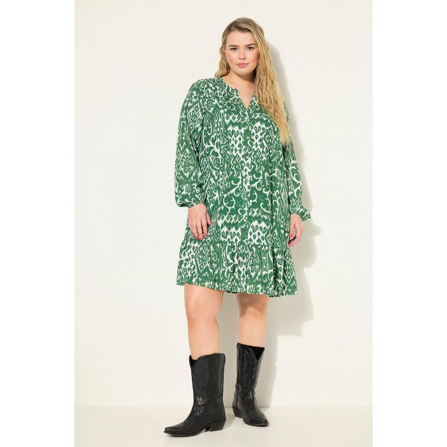 Studio Untold Robe Courte Imprimé Graphique Manches Ballon  